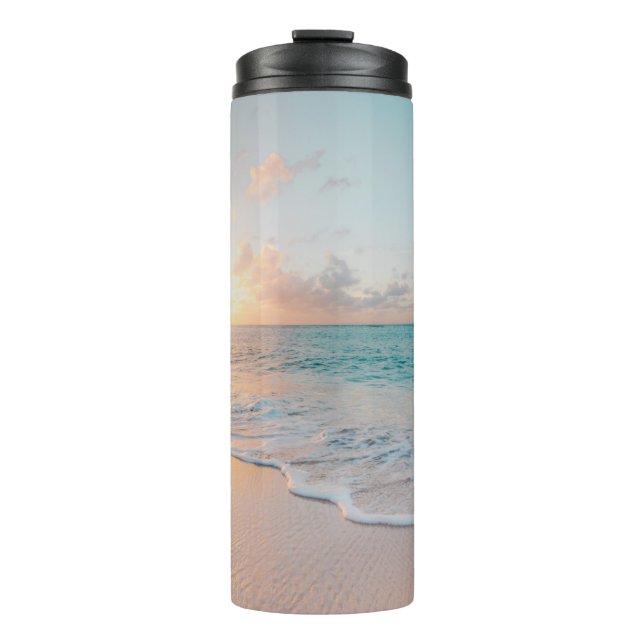 Bouteilles Isothermes Mer pendant l'heure d'or (Devant)