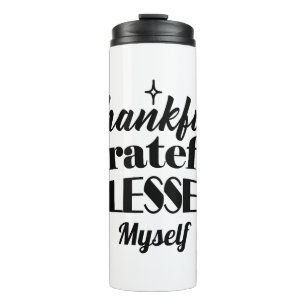 Bouteilles Isothermes Merci, Gratuit, Béni Étincelant Thanksgiving