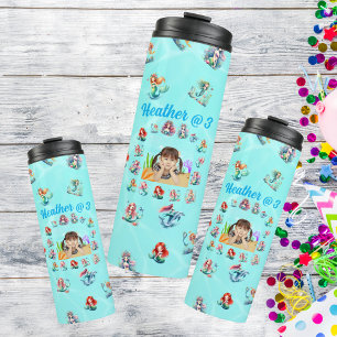Bouteilles Isothermes Mermaids Thermal Tumbler Anniversaire de enfant Ca