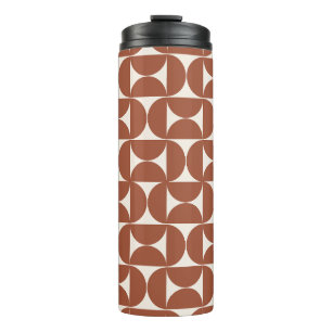 Bouteilles Isothermes Mi-siècle Moderne Motif rouille Terracotta