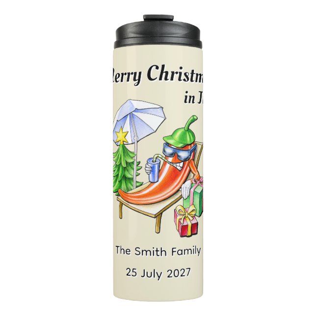 Bouteilles Isothermes Mid Summer Tropical Christmas Spicy Pool Party (Devant)