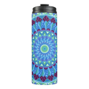 Bouteilles Isothermes Midnight Dreams Travel Blue Mandala Isolé