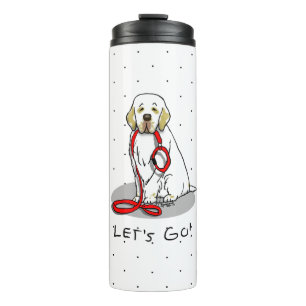 Bouteilles Isothermes Mignon Allons-y ! Promener le chien Clumber Spanie