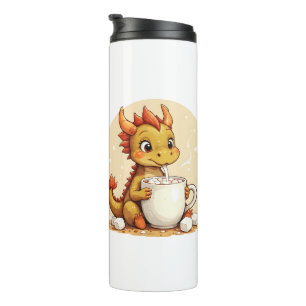 Bouteilles Isothermes Mignon Bébé Dragon Chocolat Chaud Enfants Kawaii C