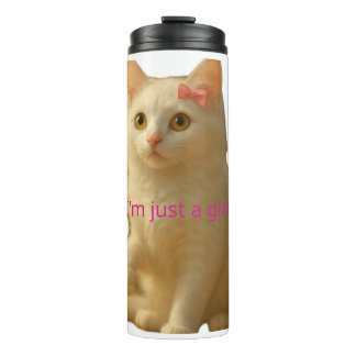 Bouteilles Isothermes Mignon Chat Coquette Je Suis Juste une Fille Esthé