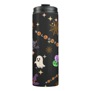Bouteilles Isothermes Mignon Kawaii Halloween Motif Effrayant en Acier I