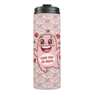 Bouteilles Isothermes Mignon Monstre Rose T'aime Tellement Art