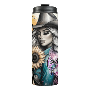 Bouteilles Isothermes Mignonne cowgirl occidentale