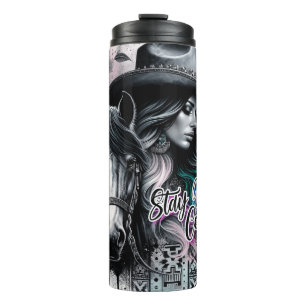 Bouteilles Isothermes Mignonne cowgirl occidentale