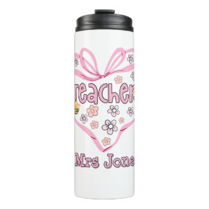 Bouteilles Isothermes Mignonne Enseignante Coquette Rose Coquette Coeur