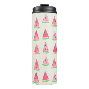 Bouteilles Isothermes Mignonne pastèque : motif d'aquarelle transparente