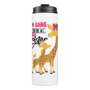 Bouteilles Isothermes Mignonne Va Être Une Grande Soeur Giraffes Filles