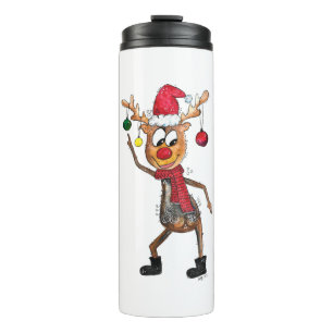 Bouteilles Isothermes Mignonne Whimsical Dancing Christmas Deer