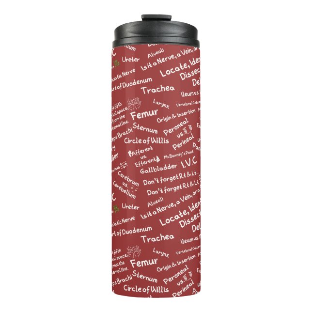 Bouteilles Isothermes Minimalist Anatomy Pattern Thermal Tumbler (Devant)