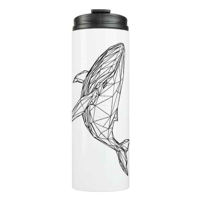 Bouteilles Isothermes Minimalist Geometric Whale Thermal Tumbler (Devant)