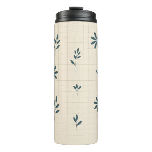 Bouteilles Isothermes Minimaliste floral vert