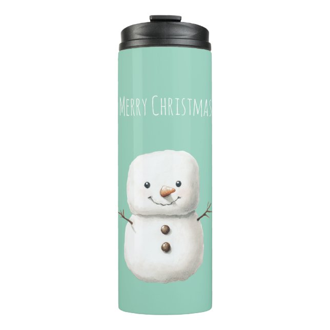 Bouteilles Isothermes Mint Cute Christmas Snowman (Devant)