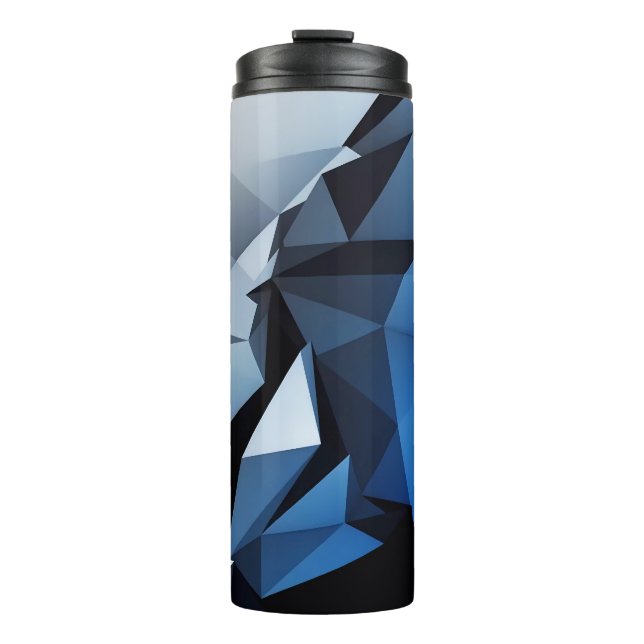 Bouteilles Isothermes Mirage triangulaire bleu (Devant)