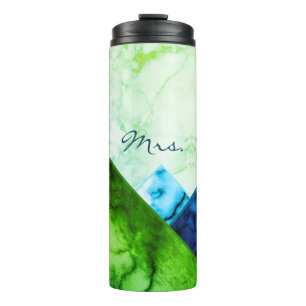 Bouteilles Isothermes Mme Rainbow Marble Mountains Color Block Personnal