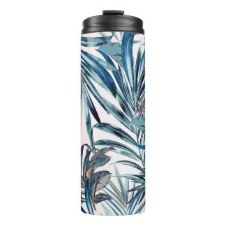 Bouteilles Isothermes Mode florale vintage tropical motif avec palme 