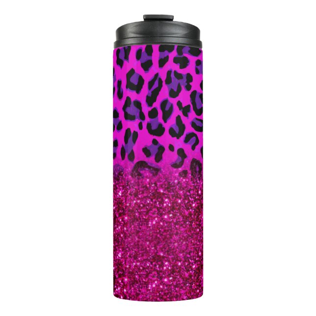 Bouteilles Isothermes Mode moderne rose violet Parties scintillant Leopa (Devant)