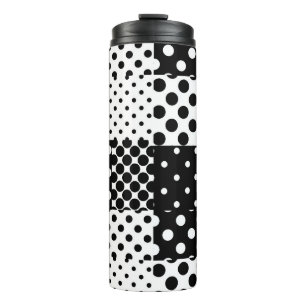 Bouteilles Isothermes Mode Noir Blanc à pois Style Design