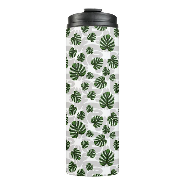 Bouteilles Isothermes Modern Boho Botanical Leaves Pattern (Devant)