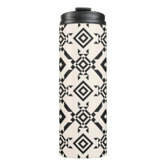 Bouteilles Isothermes Modern ethnic ornament. Black and white vintage ge