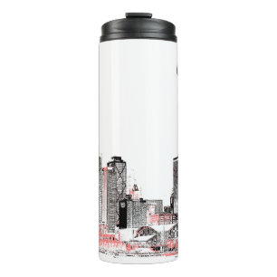Bouteilles Isothermes Moderne Chicago Skyline Tumbler thermique