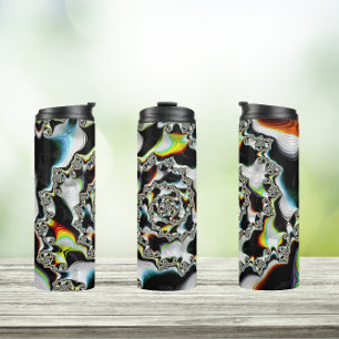 Bouteilles Isothermes Moderne coloré psychédélique spirale fractale