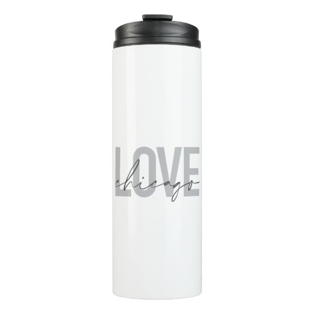 Bouteilles Isothermes Moderne, cool, simple, minimal, design Love Chicag (Devant)