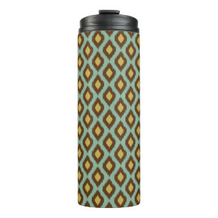 Bouteilles Isothermes Moderne jaune bleu d'ikat tribal moderne