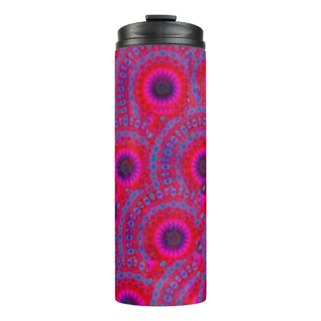 BOUTEILLES ISOTHERMES MODERNE MANDALA ROSE COULEUR ROSE (Devant)