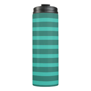 Bouteilles Isothermes Moderne Simple 2 Tone Stripe Géométrique Forêt Ver
