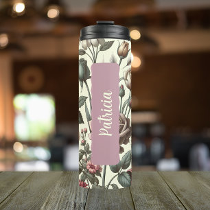 Bouteilles Isothermes Mois de la Fleur de naissance Juin Rose personnali