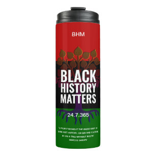 Bouteilles Isothermes Mois de l'histoire des Noirs MONOGRAM Marcus Garve