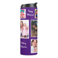 Moments heureux Purple Arrière - plan Photo Collag