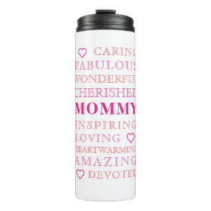 Bouteilles Isothermes Mommy Modern Typographie Famille Photo