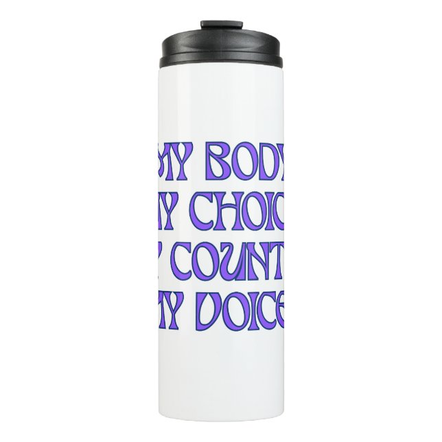 Bouteilles Isothermes Mon corps, mon choix (Devant)