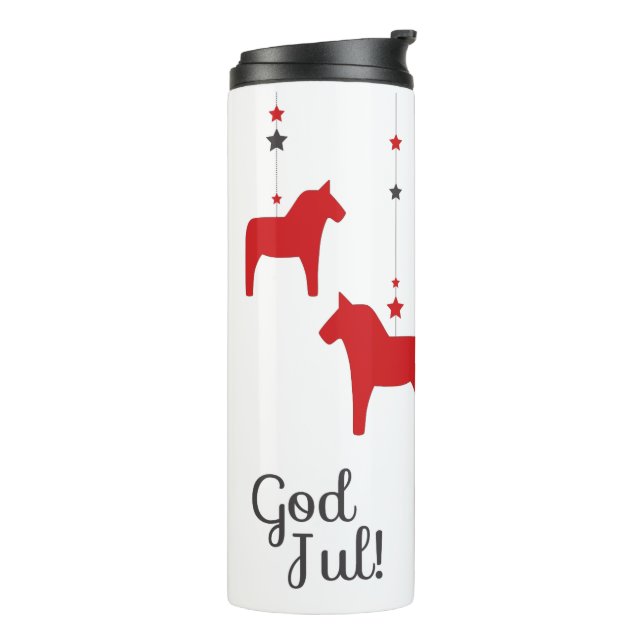 Bouteilles Isothermes Mon Dieu ! Dala Horse Thermal Tumbler (Tourné sur la gauche)