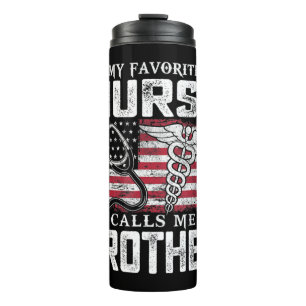 Bouteilles Isothermes Mon Infirmière Favorite M'Appelle Frère Chemise Pa