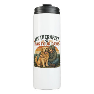 Bouteilles Isothermes Mon Thérapeute a Quatre Pattes Voyage Golden Retri