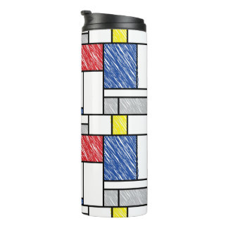 Bouteilles Isothermes Mondrian Gribouillages Minimaliste Art Moderne De