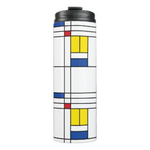 Bouteilles Isothermes Mondrian II Design d'Art Moderne Minimaliste De St