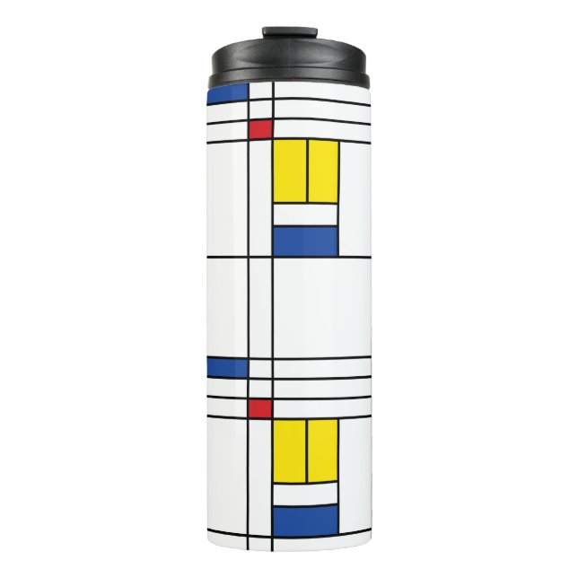 Bouteilles Isothermes Mondrian II Minimum De Stijl Modern Art Design (Devant)