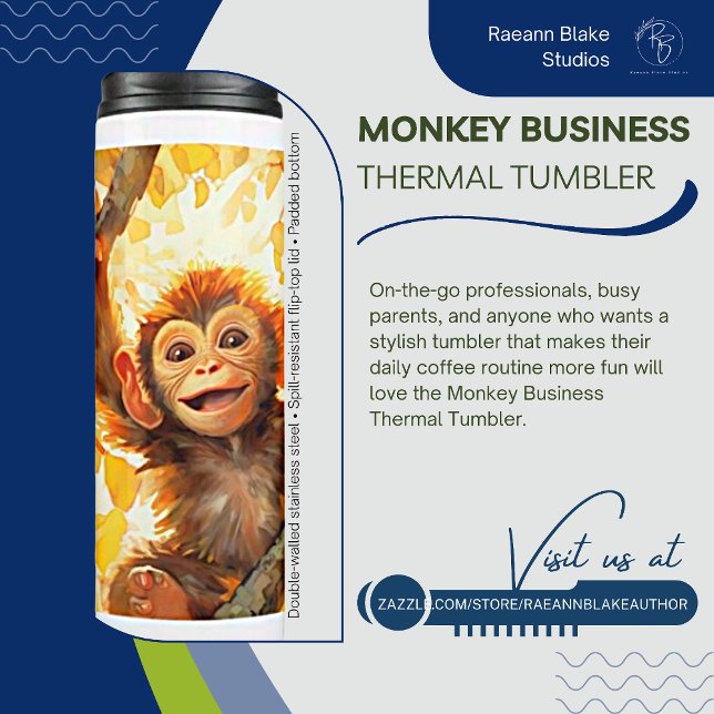 Bouteilles Isothermes Monkey Business Thermal Tumbler (Créateur téléchargé)