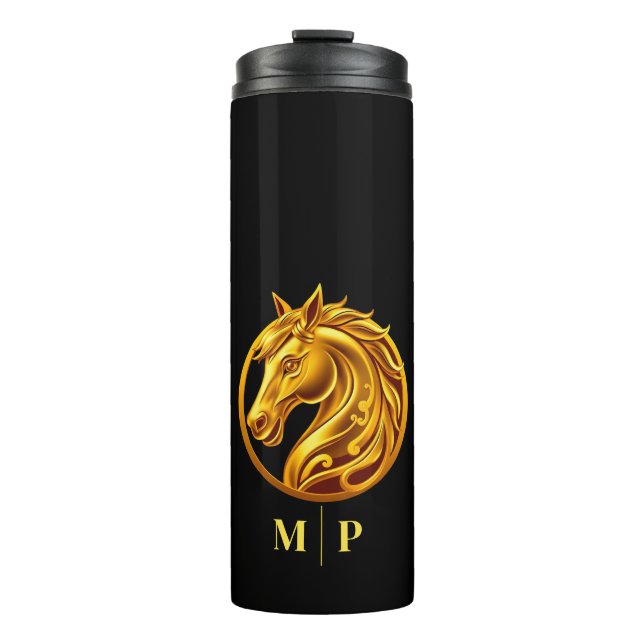 Bouteilles Isothermes Monogram Cheval Or- (Devant)