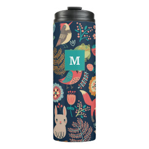 Bouteilles Isothermes Monogram Forêt de style personnalisé Tumbler therm