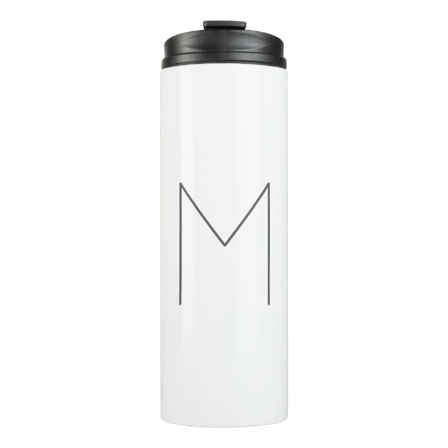 Bouteilles Isothermes Monogram Modern Simple Minimalist Plain (Devant)