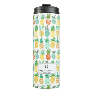 Bouteilles Isothermes Monogramme ananas   Paruline thermique